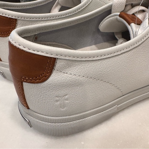 Frye Gia Sneakers - Women’s White Leather Lace Up Size 9.5 BRAND NEW - Picture 5 of 10